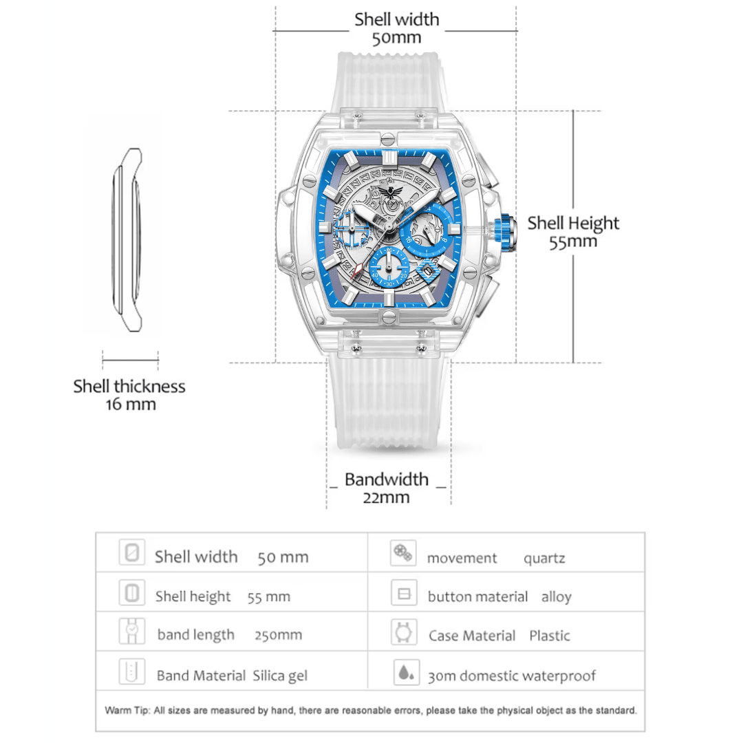 CAESAR Men's Quartz Watch - 30M Water Resistant Stylish