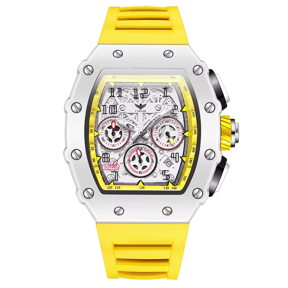 CAESAR Men's Quartz Watch - 45MM Square Dial