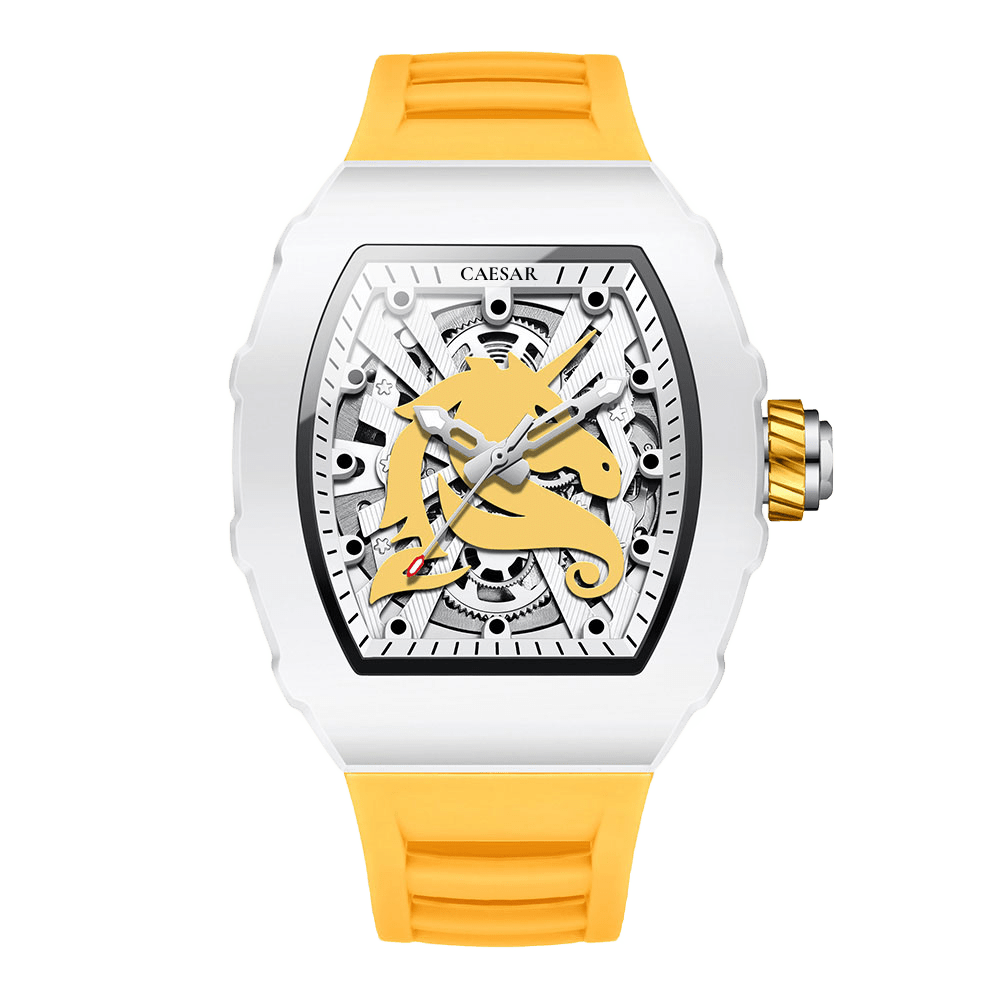CAESAR Skeleton Mechanical Men's Watch - Bold Style